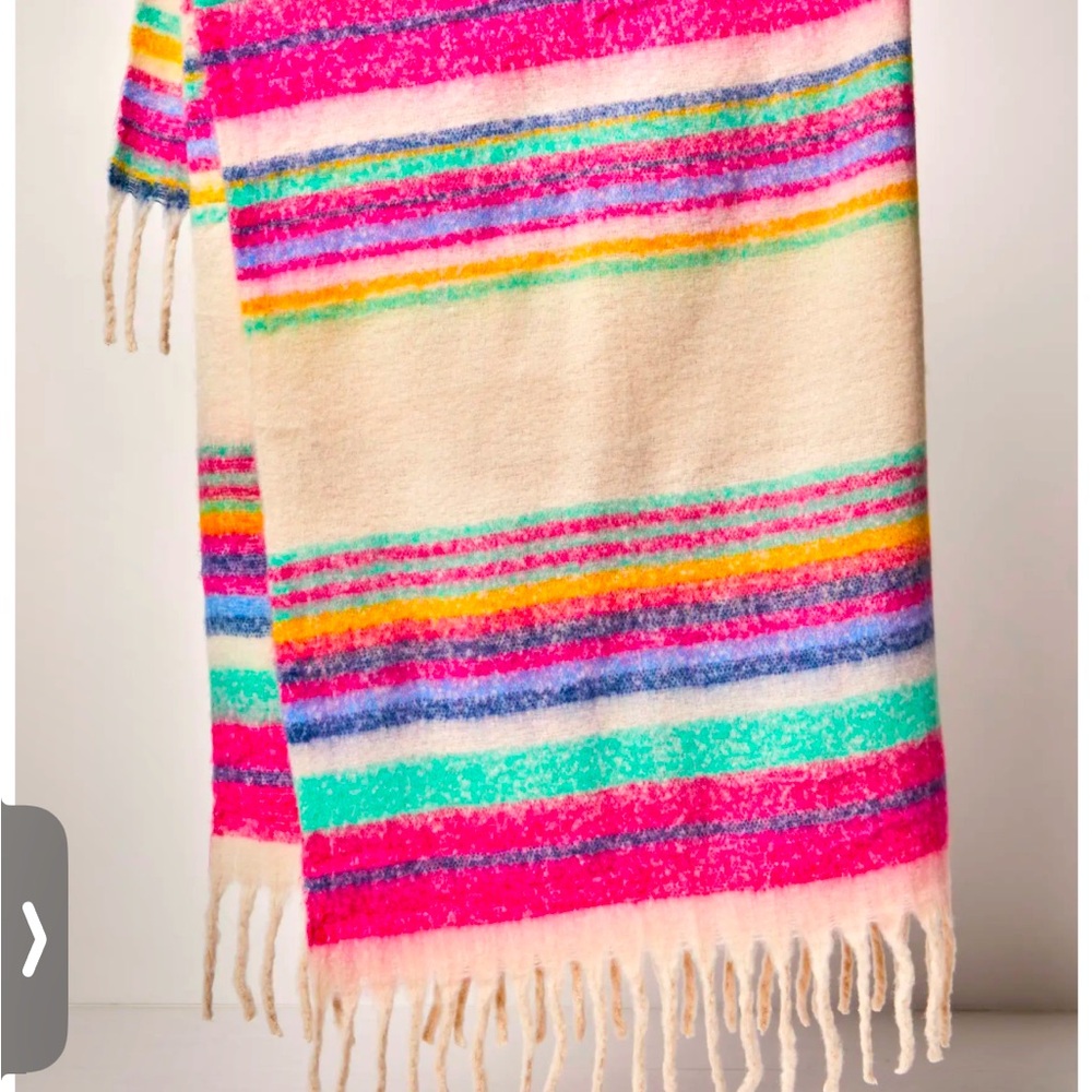 NWT free people skye striped blanket